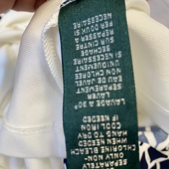 Lauren Ralph Lauren Black and White print Dress size 8 - Picture 10 of 12